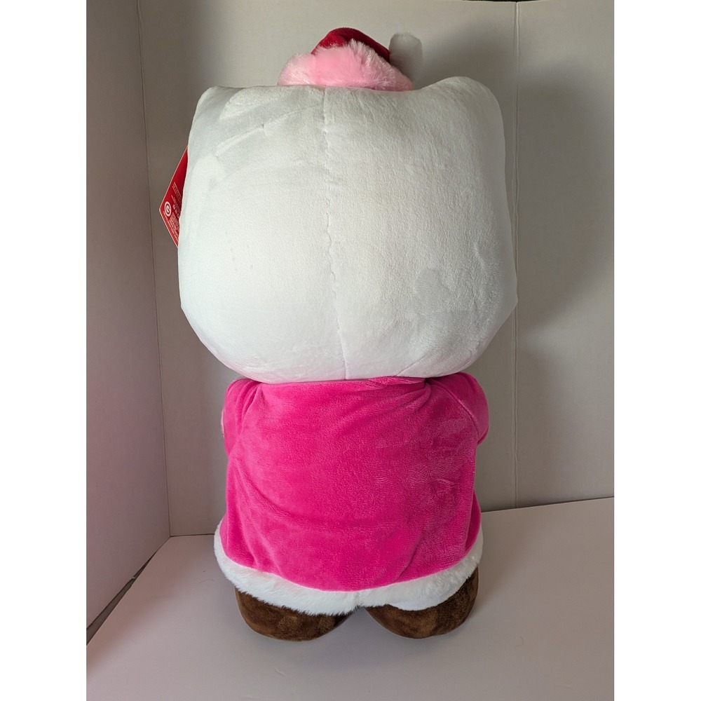 2025 Hello Kitty Pink Santa Gingerbread Christmas Greeter Plush 23.2" Viral NWT - Picture 8 of 13